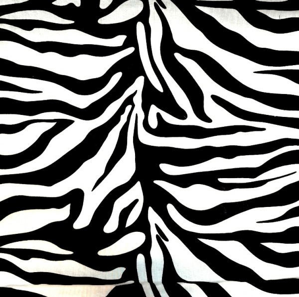 ANIMAL PRINT POLYCOTTON - ZEBRA